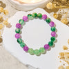 Evolvegem "Minty Grape" Moss Agate Lucky Bracelet