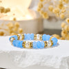 Evolvegem "Ocean Calm" Aquamarine & Pearl Inner-Peace Bracelet