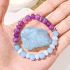 Evolvegem "Luna Mist" Aquamarine & Amethyst Emotional Balance Bracelet