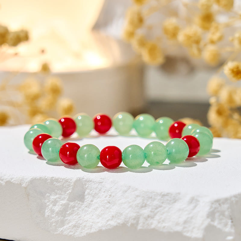 Evolvegem "Serene Pulse" Red Coral Vitality Bracelet