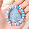 Evolvegem "Azure Breeze" Aquamarine Stress Relief Bracelet